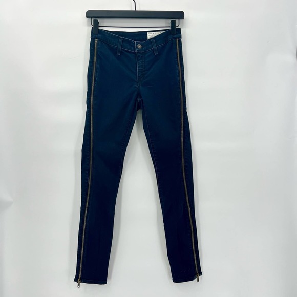 Rag & Bone Zipper Side Skinny Jeans size 25 Midnight Blue W18621382 - Picture 2 of 9